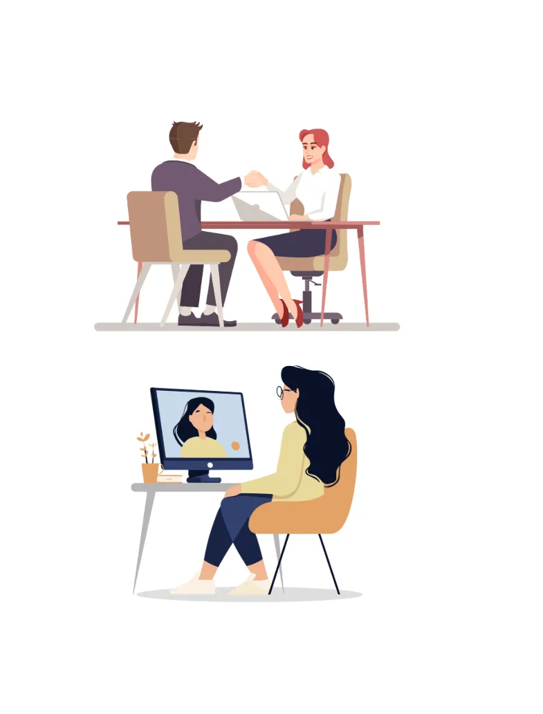 面談形式のイメージ